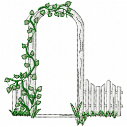 Garden Barriers Embroidery Design 1 Garden Barriers Embroidery Design 1